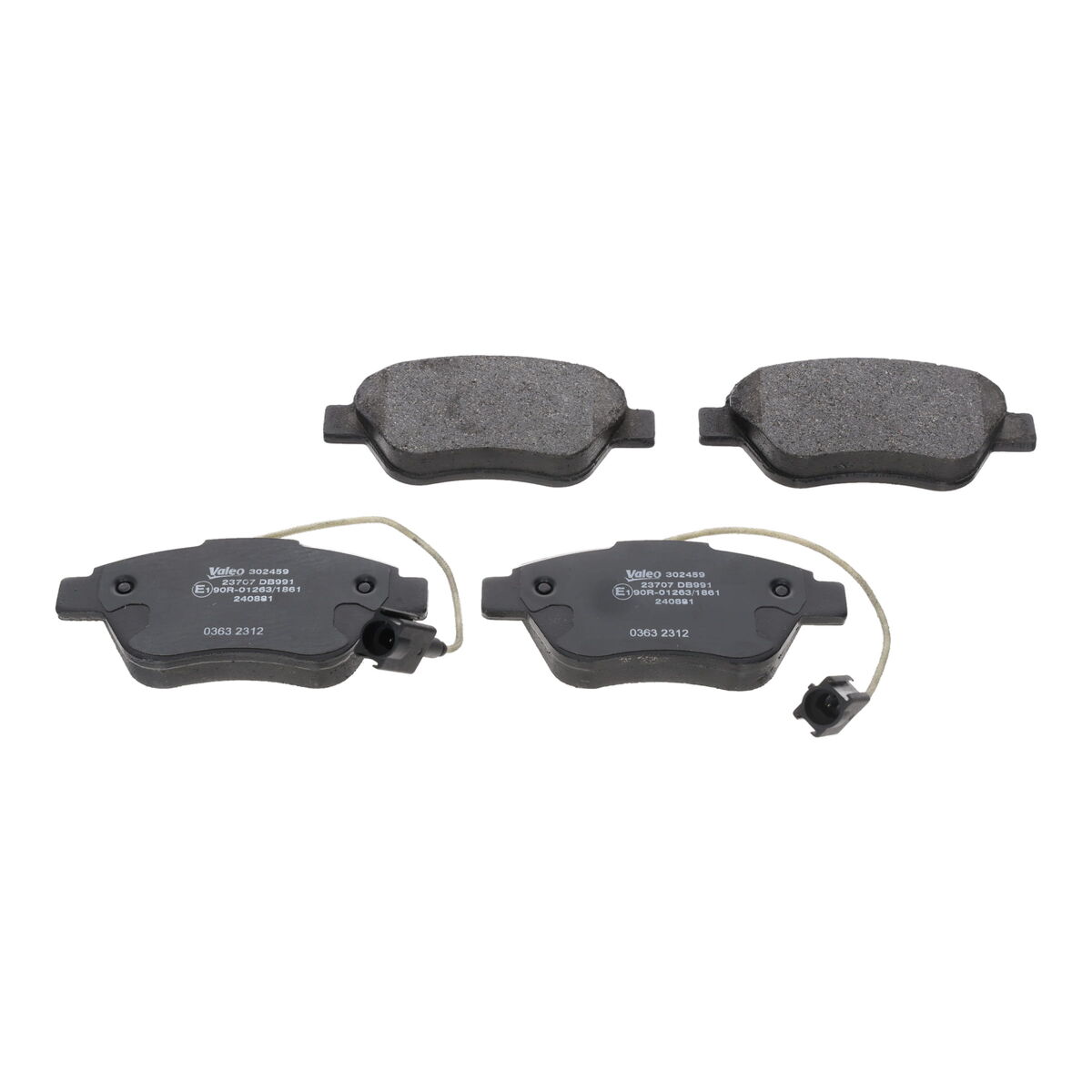 Kit pastiglie freno, Freno a disco - 302459 VALEO